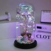 Galaxy Eternal Rose in Glass Dome with Light and Butterfly – Mother’s Day Gift