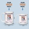 Galentine Girls Club - Bestie Personalized Custom Mug - Valentine Gift For Best Friends, BFF, Sisters