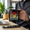 Gamer Dad Controller Personalized Mug, Black Funny Gift for Cool Fathers with Custom Name