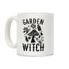Garden Witch BLACK AND WHITE Coffee Mug