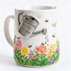 Gardening Is My Therapy - Personalized White Edge-to-Edge Mug - Gift For Gardening Lovers, Gardeners HH01