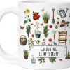 Gardening Is My Therapy Coffee Mug Funny Plant Lover Gift for Gardener Mom Wife