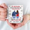 Generations Of Love, One Proud Dad - Family Personalized Custom 3D Inflated Effect Printed Mug - Mother's Day, Gift For Dad, Daughter