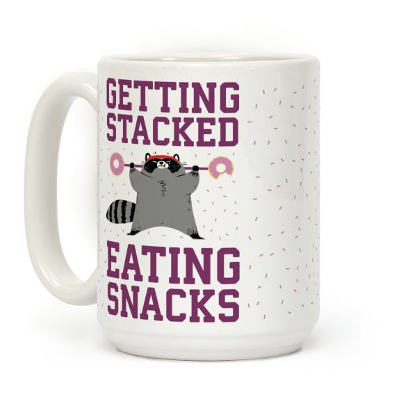 Getting Stacked Eating Snacks Coffee Mug