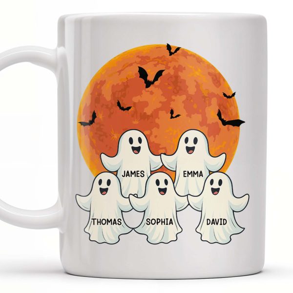 Ghost Friends, Hope We Walk Through Walls Together - Personalized Custom Coffee Mug - HALW008_MG