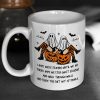Ghost Girls We're Friends Until We Die Personalized Mug, Halloween Gift for Besties, Best Friends