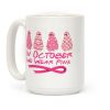Ghost October Breast Cancer Awareness Coffee Mug