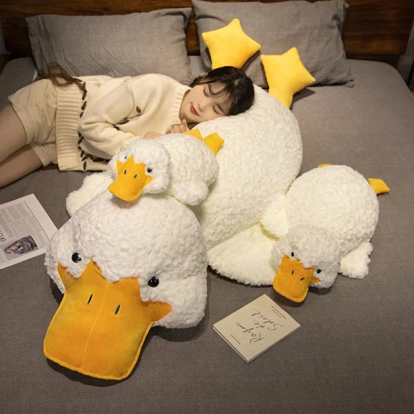 Giant 55cm Plush Duck Pillow - Perfect for Naps & Cozy Comfort!