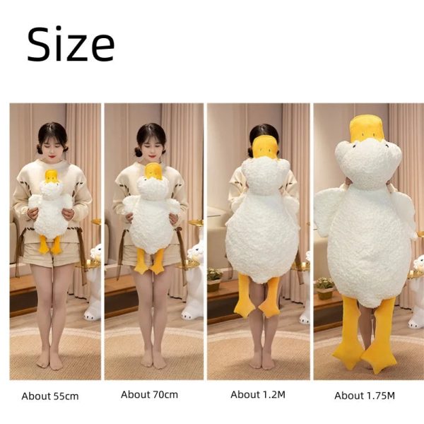 Giant 55cm Plush Duck Pillow - Perfect for Naps & Cozy Comfort!