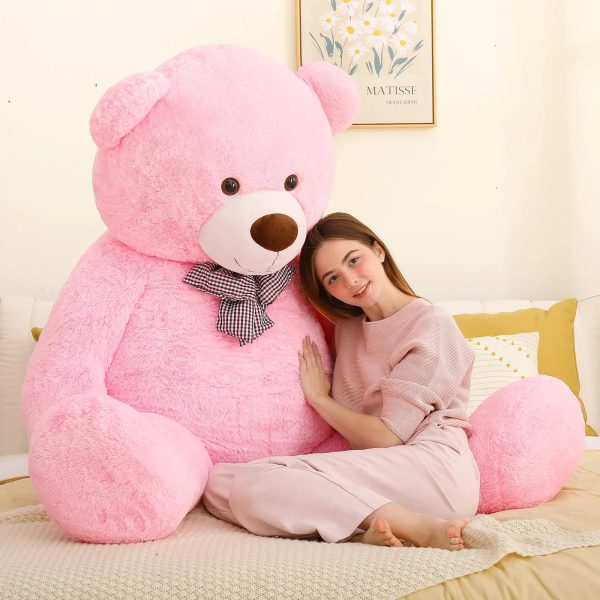 Giant 6-Foot Pink Teddy Bear Plush Toy for Valentine’s Gift