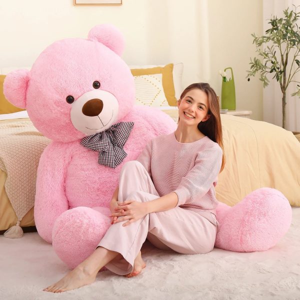 Giant 6-Foot Pink Teddy Bear Plush Toy for Valentine’s Gift