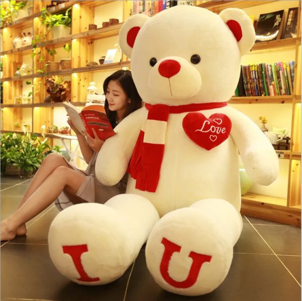 Giant 80cm Soft Brown Teddy Bear - Ultimate Hugging Pillow Gift!