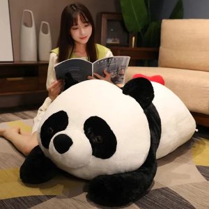 Giant 90cm Kawaii Plush Panda - Adorable Stuffed Animal Pillow Toy