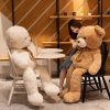 Giant American Bear Plush Toy Soft Stuffed Animal for Kids and Adults