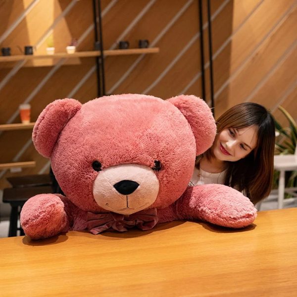 Giant American Bear Plush Toy Soft Stuffed Animal for Kids and Adults