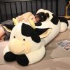 Giant Colorful Highland Cow Plush Toy - Jumbo Soft Body Pillow for Kids
