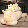 Giant Colorful Highland Cow Plush Toy - Jumbo Soft Body Pillow for Kids