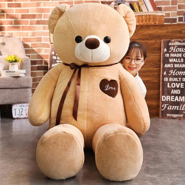 Giant Kawaii Bear Plush Toy - Soft & Cuddly Gift for Loved Ones