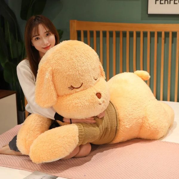 Giant Lying Dog Plush Pillow 80cm 100cm
