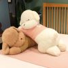 Giant Lying Dog Plush Pillow 80cm 100cm
