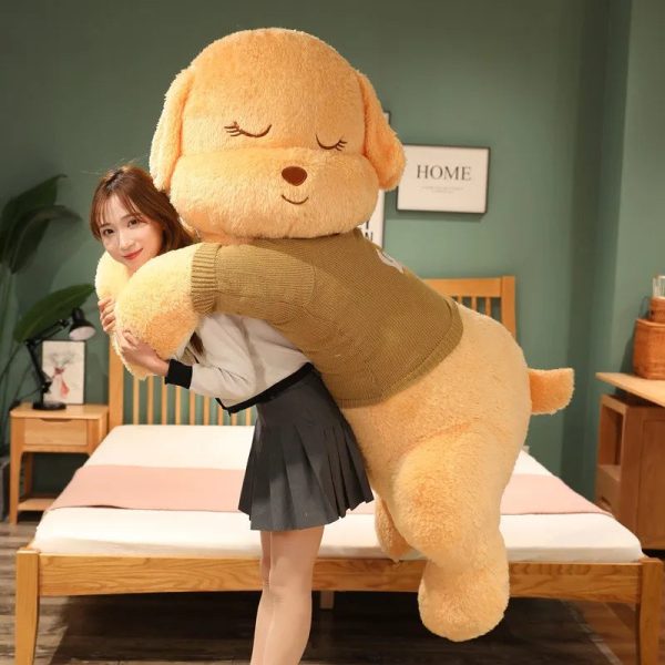 Giant Lying Dog Plush Pillow 80cm 100cm