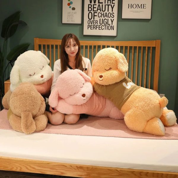 Giant Lying Dog Plush Pillow 80cm 100cm