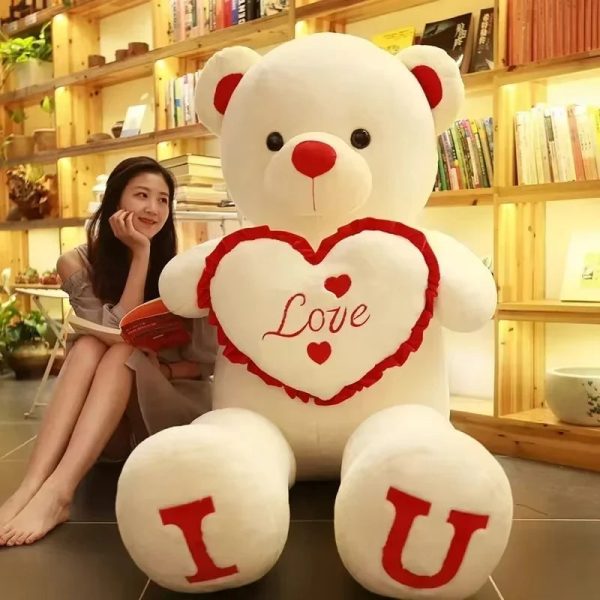 Giant Pink Teddy Bear Plush Pillow