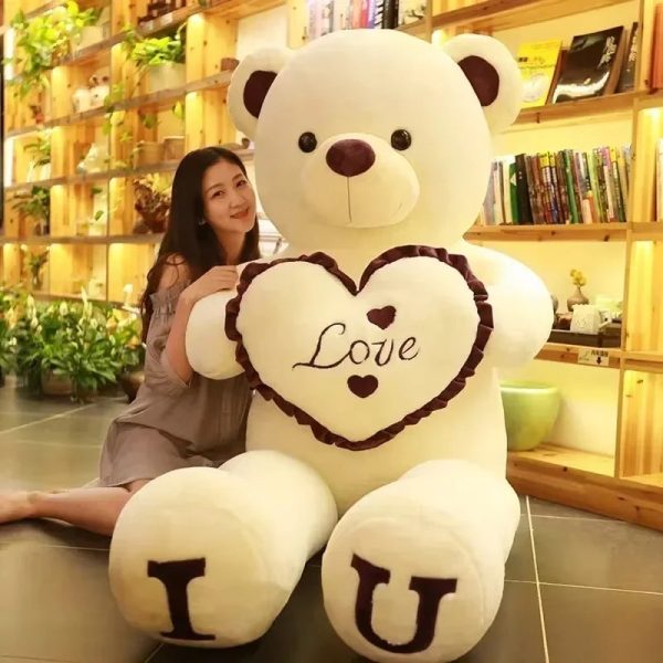 Giant Pink Teddy Bear Plush Pillow