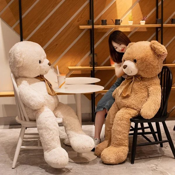 Giant Plush American Bear - Soft Teddy for Valentine's & Birthdays