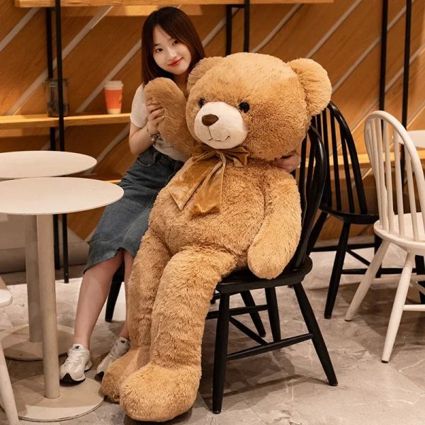 Giant Plush American Bear - Soft Teddy for Valentine's & Birthdays
