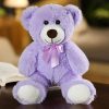 Giant Plush Bear with Ribbon - Adorable Stuffed Animal for Kids