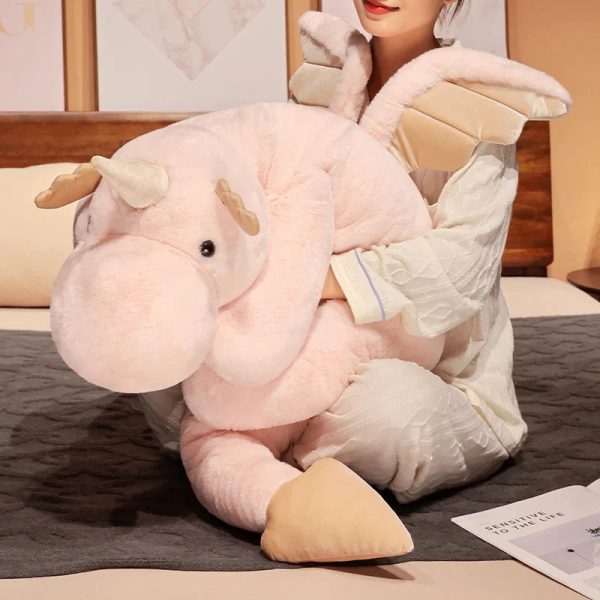 Giant Plush Unicorn Dinosaur Hug Pillow Soft Stuffed Toy