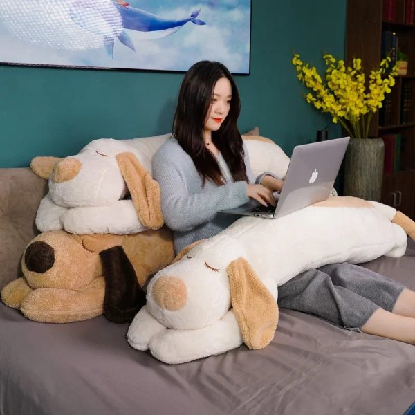 Giant Soft Plush Dog Pillow - High-Quality Stuffed Animal for Kids & Home Decor