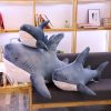Giant Soft Shark Plush Toy - Cozy Fish Pillow for Kids & Gifts