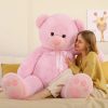 Giant Teddy Bear 5 Feet Pink Plush Life Size Gift
