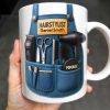 Gift A Unique Personalized Mug For Stylish Hairdressers, Hairstyling Tools And Barber's Apron - Personalized Custom Coffee Mug - FAM340_MG