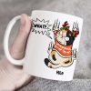 Gift For Cat Lover, Personalized Mug, Cat Scratching Mug, Christmas Gift