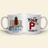 Gift For Couple Funny Mug, Personalized Couple Naughty Mug