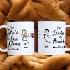Gift For Couple, Personalized Mug, Stick Couple Coffee Mug, Couple Gift