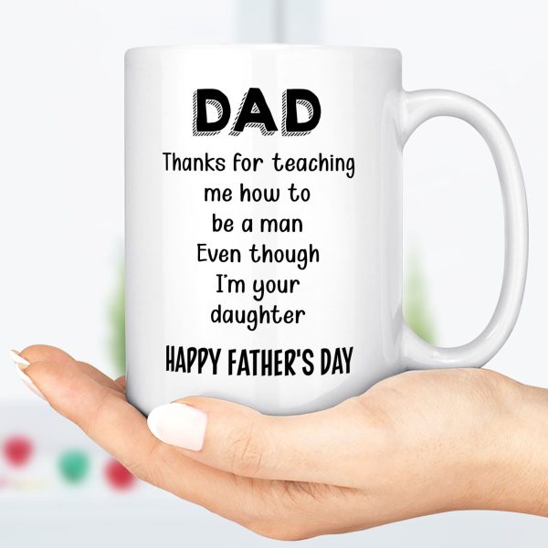 Gift For Dad From Daughter, Father's Day Mug, Funny Mug For Dad, Birthday Gift Or Christmas Gift For Father C295
