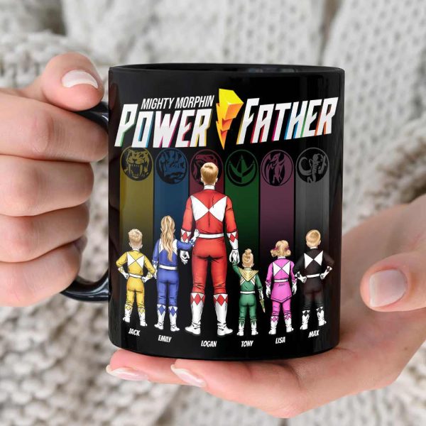Gift For Dad Mug 05HUTI020623HH Personalized Family Black Mug