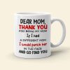 Gift For Happy Mother's Day, Mom Personalized Coffee Mug Accent Mug Wine Tumbler