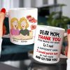Gift For Happy Mother's Day, Mom Personalized Coffee Mug Accent Mug Wine Tumbler