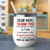 Gift For Happy Mother's Day, Mom Personalized Coffee Mug Accent Mug Wine Tumbler