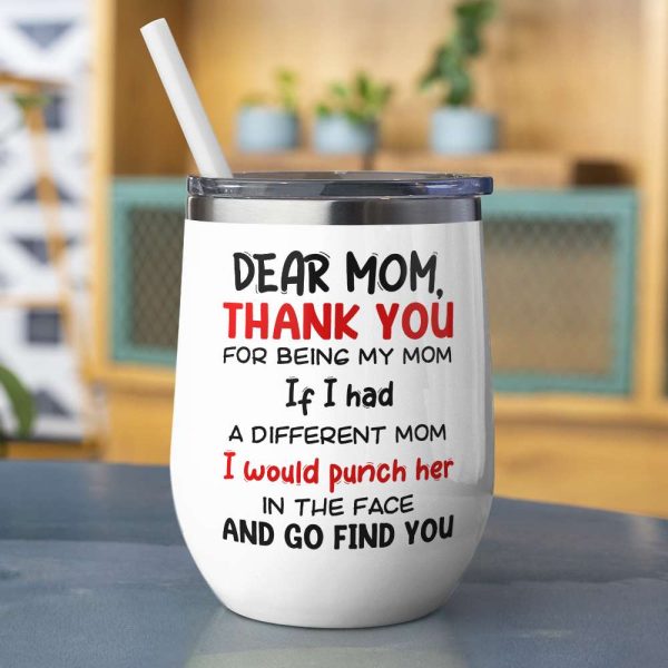 Gift For Happy Mother's Day, Mom Personalized Coffee Mug Accent Mug Wine Tumbler