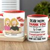 Gift For Happy Mother's Day, Mom Personalized Coffee Mug Accent Mug Wine Tumbler