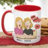 Gift For Happy Mother's Day, Mom Personalized Coffee Mug Accent Mug Wine Tumbler