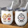 Gift For Mom, Personalized White Mug Accent Mug Wine Tumbler, Mom And Kid Mug, Mother's Day Gift