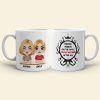 Gift For Mom, Personalized White Mug Accent Mug Wine Tumbler, Mom And Kid Mug, Mother's Day Gift