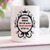Gift For Mom, Personalized White Mug Accent Mug Wine Tumbler, Mom And Kid Mug, Mother's Day Gift